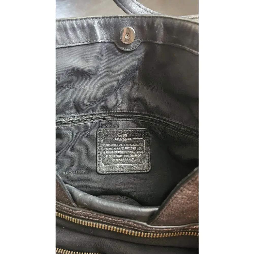 Coach 87399 Edie 31‎ Metallic Leather Shoulder Bag